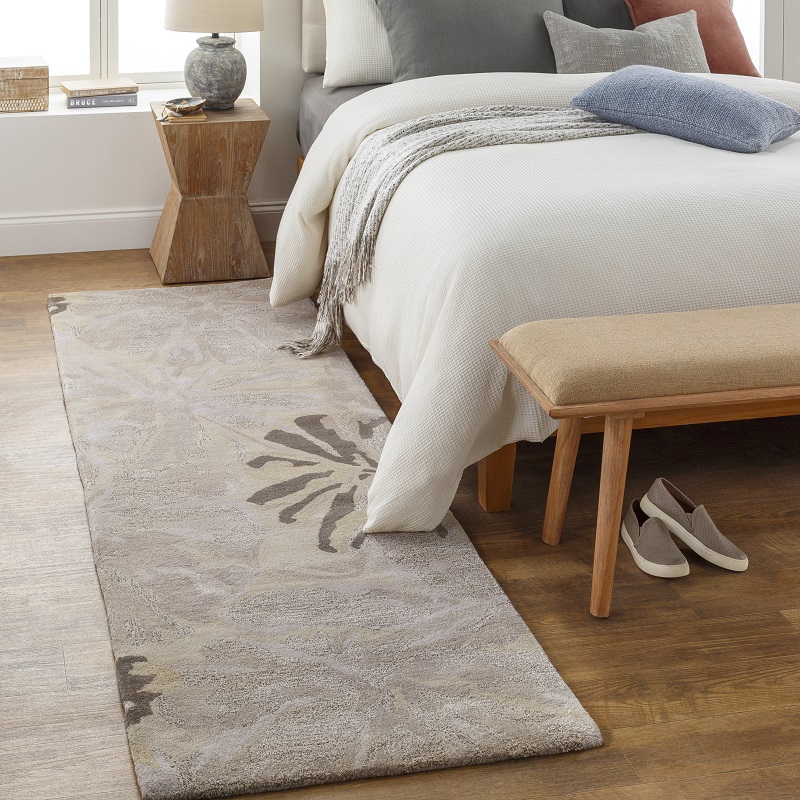 Octagon, Square & Round Rugs Athena ATH-5135 Lt. Grey - Grey Hand Tufted Rug