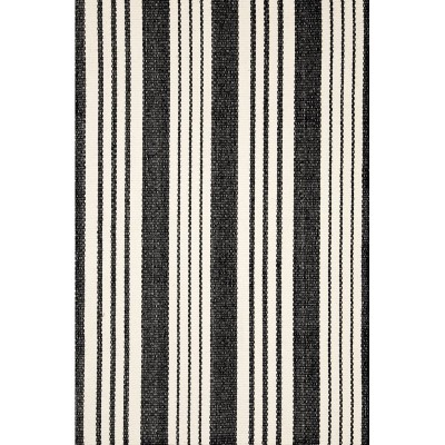 Casual Rugs & Solid Rugs Birmingham Birmingham Black Ivory - Beige & Black - Charcoal Hand Woven Rug