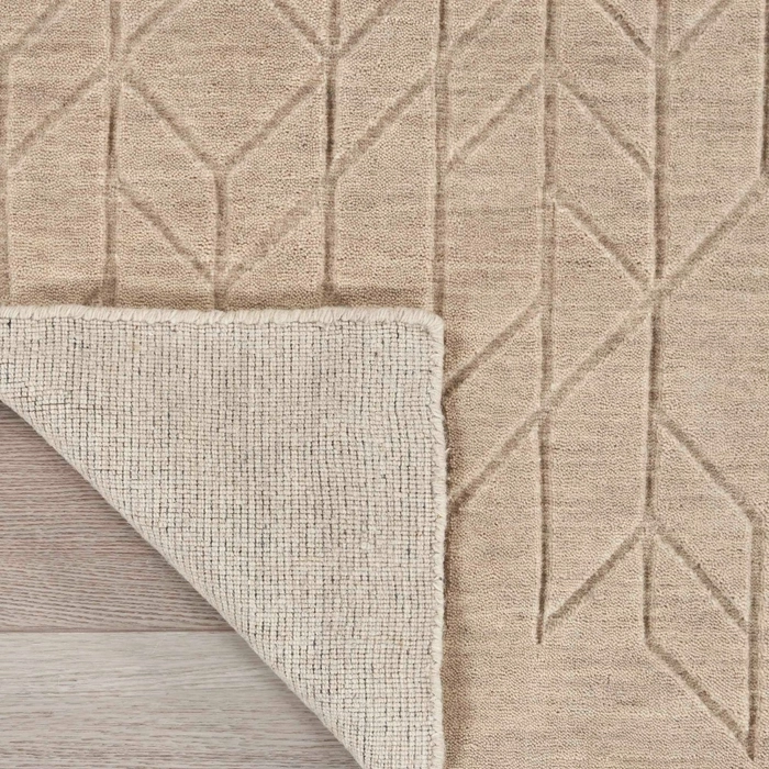 Casual Rugs & Solid Rugs Alessia ALE01   Beige Ivory - Beige Hand Loomed Rug