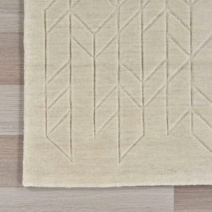 Casual Rugs & Solid Rugs Alessia ALE01   Ivory Ivory - Beige Hand Loomed Rug