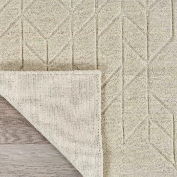 Casual Rugs & Solid Rugs Alessia ALE01   Ivory Ivory - Beige Hand Loomed Rug