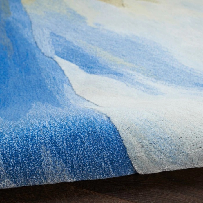 Contemporary Rugs & Transitional Rugs Prismatic PRS37 Lt. Blue - Blue & Multi Hand Tufted Rug
