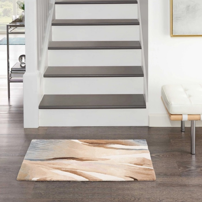 Contemporary Rugs & Transitional Rugs Prismatic PRS35 Camel - Taupe & Ivory - Beige Hand Tufted Rug