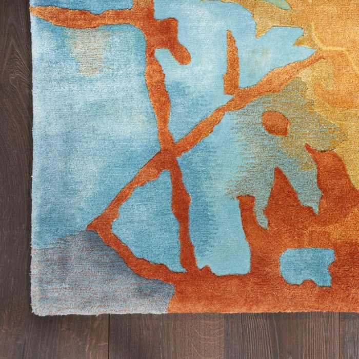 Contemporary Rugs & Transitional Rugs Prismatic PRS29 Lt. Gold - Gold & Multi Hand Tufted Rug