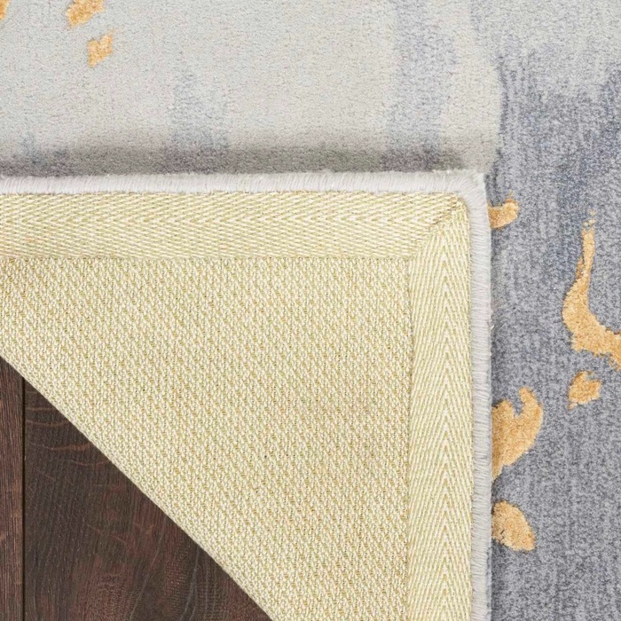 Contemporary Rugs & Transitional Rugs Prismatic PRS28 Lt. Grey - Grey & Lt. Gold - Gold Hand Tufted Rug