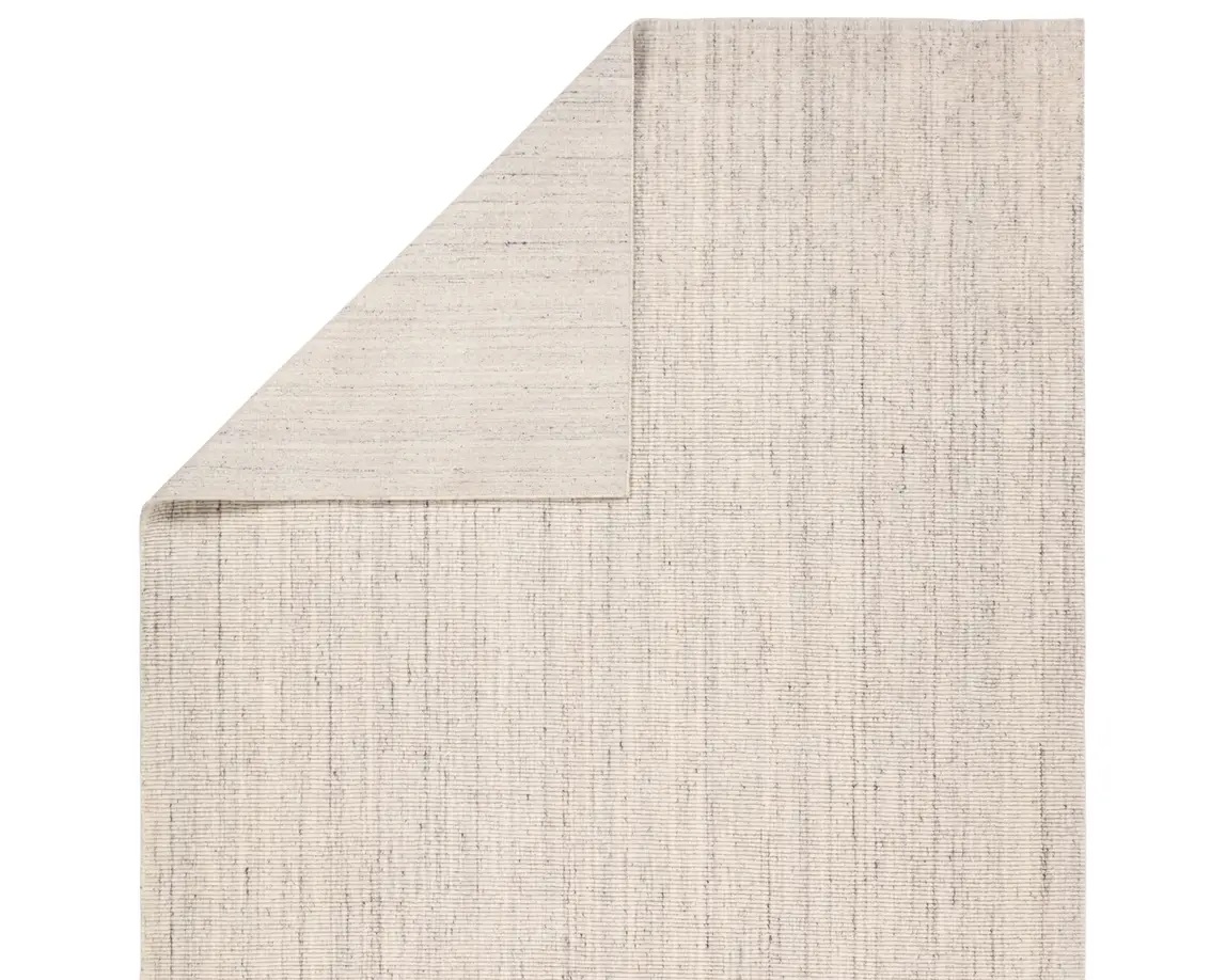 Casual Rugs & Solid Rugs Mohan MOH01 Ivory - Beige & Black - Charcoal Hand Woven Rug
