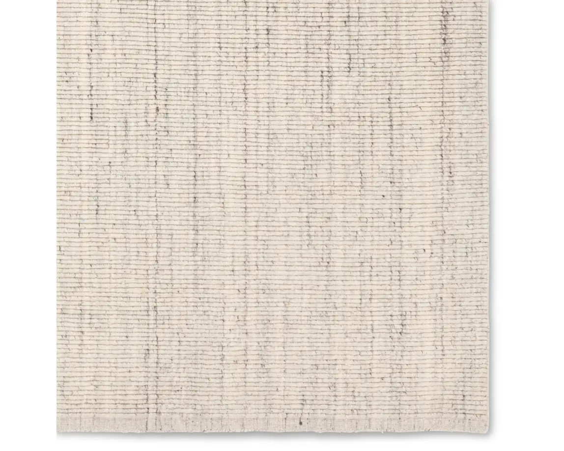 Casual Rugs & Solid Rugs Mohan MOH01 Ivory - Beige & Black - Charcoal Hand Woven Rug