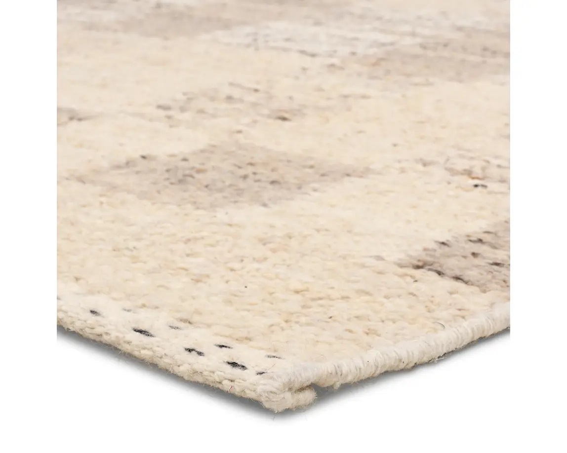 Casual Rugs & Solid Rugs Leona LEO12 Ivory - Beige & Lt. Grey - Grey Hand Woven Rug