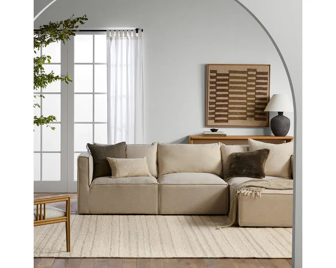 Casual Rugs & Solid Rugs Leona LEO09 Ivory - Beige Hand Woven Rug