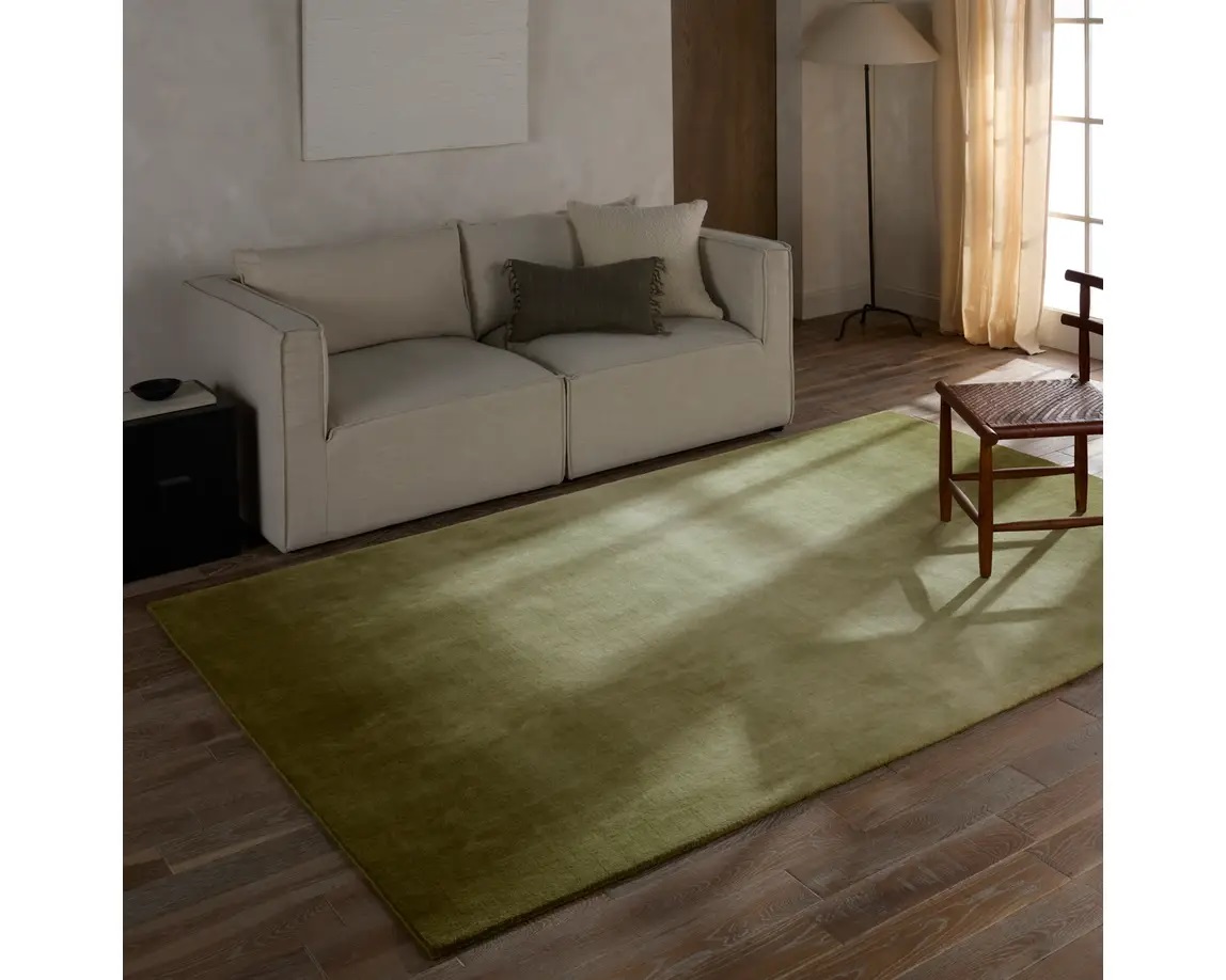 Casual Rugs & Solid Rugs Arena ARN04 Green Hand Woven Rug
