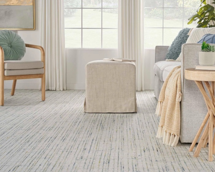 Custom Rugs, Runners & Rounds Textureweave Fiesta Medium Blue - Navy & Lt. Gold - Gold Machine Made Rug