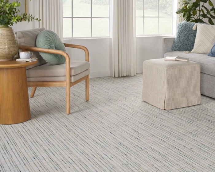 Custom Rugs, Runners & Rounds Textureweave Fiesta Medium Blue - Navy & Lt. Gold - Gold Machine Made Rug