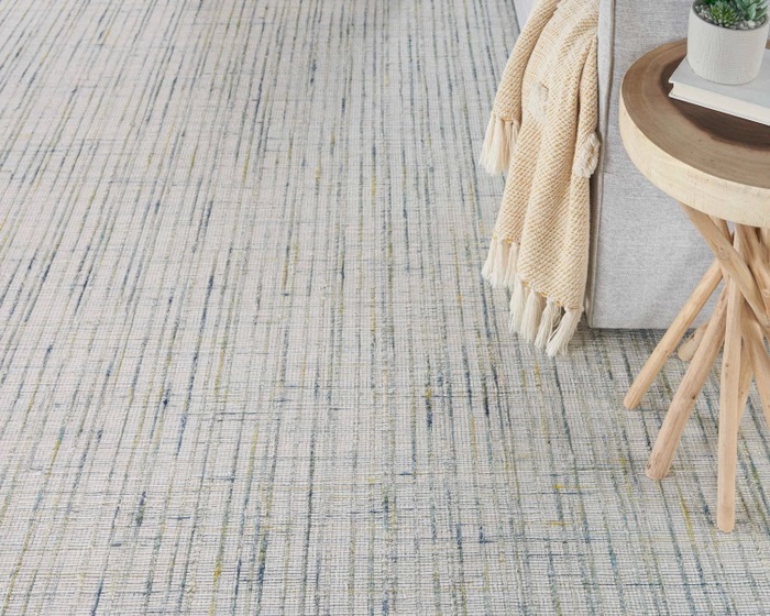 Custom Rugs, Runners & Rounds Textureweave Fiesta Medium Blue - Navy & Lt. Gold - Gold Machine Made Rug