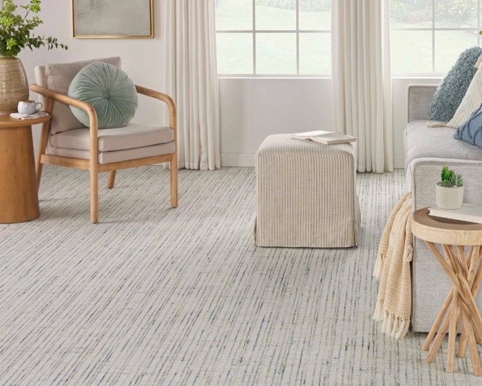 Custom Rugs, Runners & Rounds Textureweave Fiesta Medium Blue - Navy & Lt. Gold - Gold Machine Made Rug