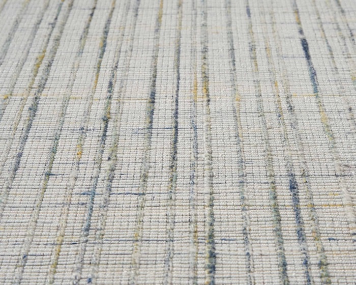 Custom Rugs, Runners & Rounds Textureweave Fiesta Medium Blue - Navy & Lt. Gold - Gold Machine Made Rug