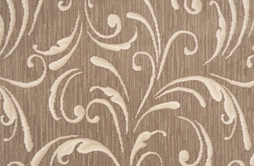 Custom Rugs, Runners & Rounds Filigree Tan Camel - Taupe Machine Made Rug