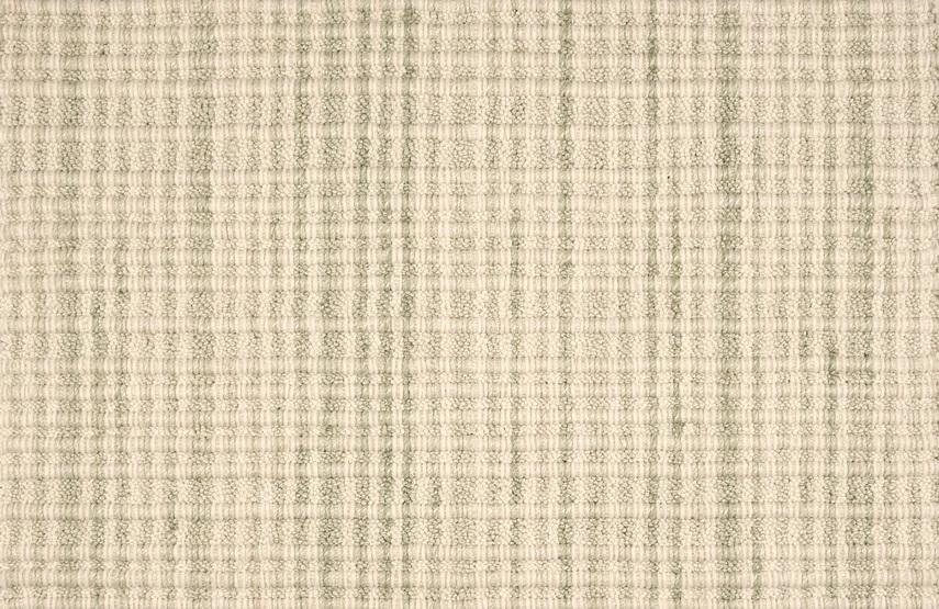 Custom Rugs, Runners & Rounds Wisteria Meadow Ivory - Beige & Green Hand Loomed Rug
