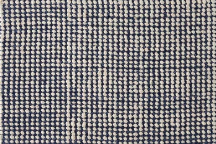 Custom Rugs, Runners & Rounds Roc Solid Navy Medium Blue - Navy & Lt. Grey - Grey Machine Made Rug