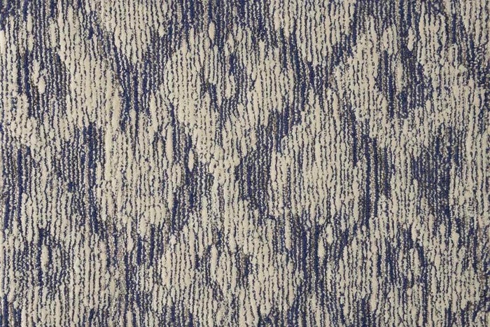 Custom Rugs, Runners & Rounds Cupertino Blue Hills Medium Blue - Navy & Lt. Grey - Grey Machine Made Rug