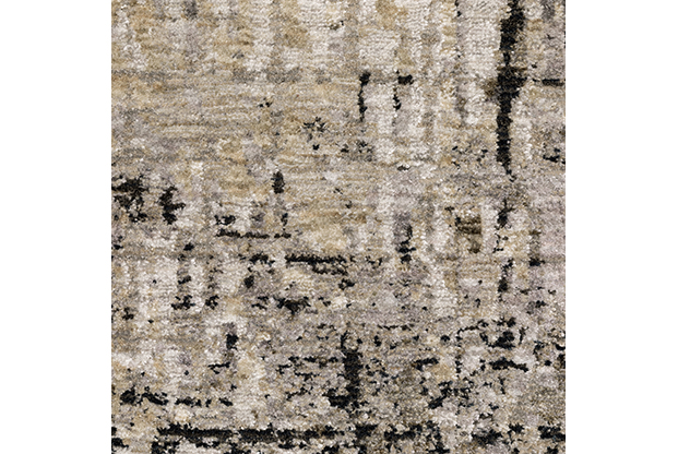 Contemporary Rugs & Transitional Rugs Nebulous 91D Lt. Grey - Grey & Black - Charcoal Machine Made Rug