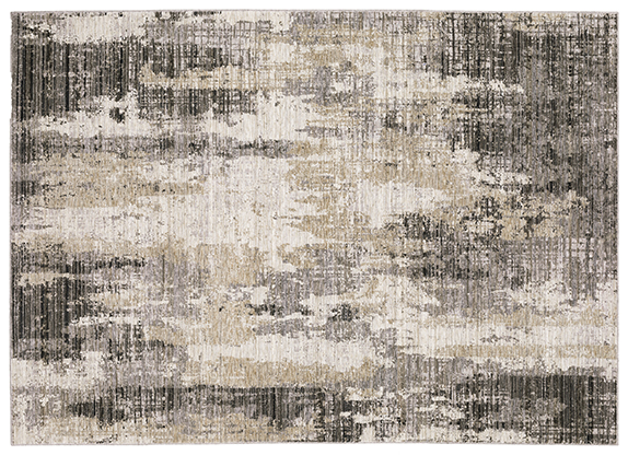 Contemporary Rugs & Transitional Rugs Nebulous 4151N Lt. Grey - Grey & Black - Charcoal Machine Made Rug