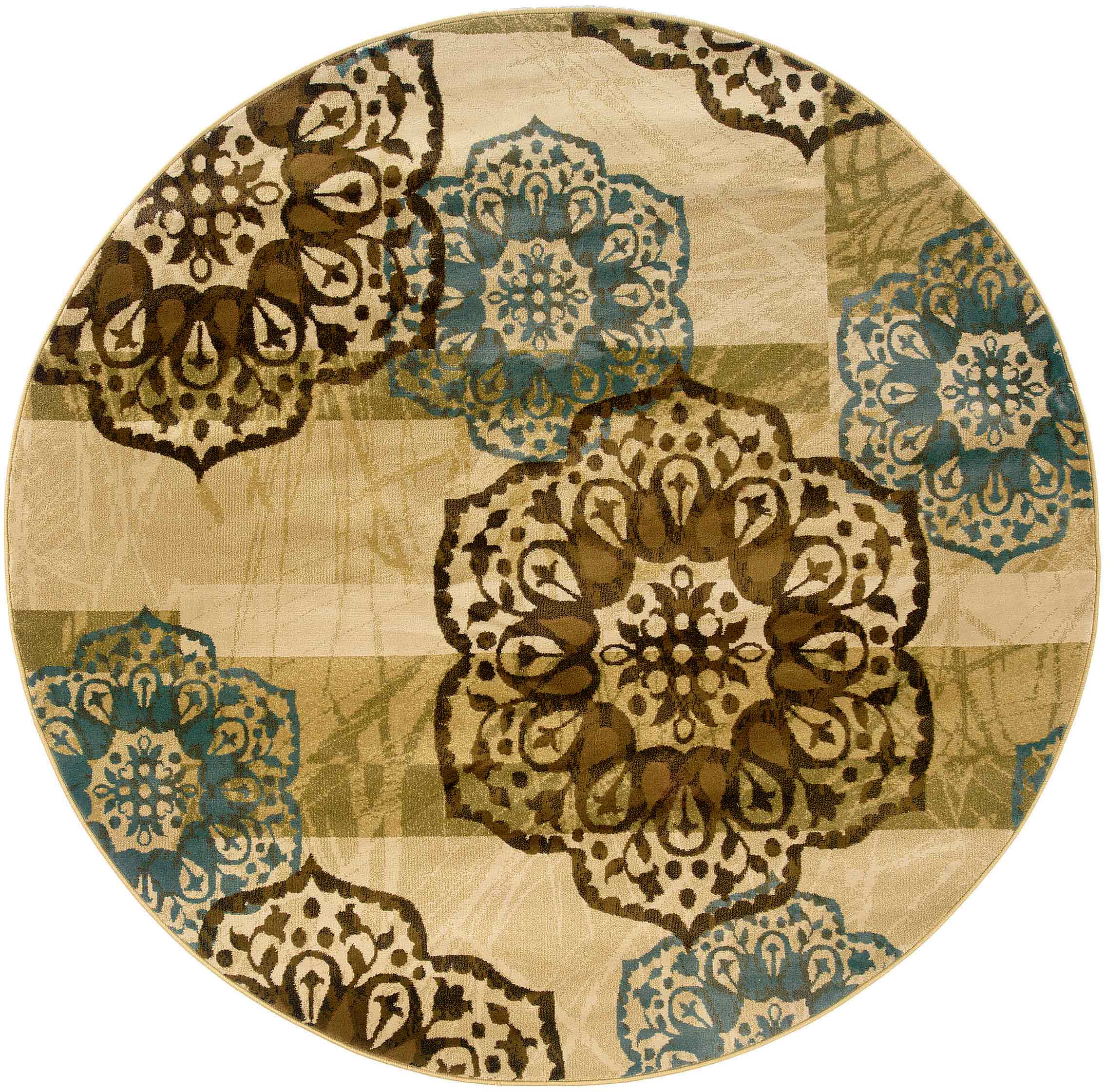 Octagon, Square & Round Rugs HUDSON 2797C Multi Machine Made Rug