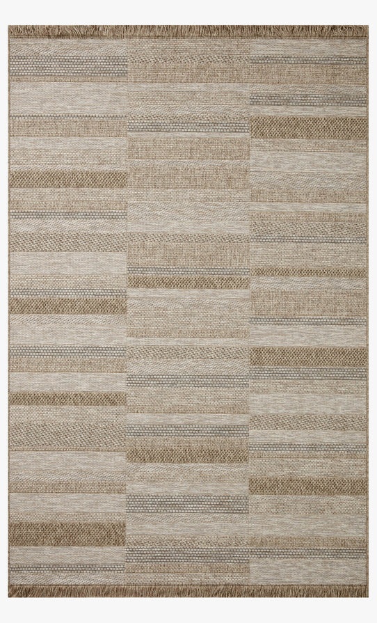 Outdoor Rugs Dawn Daw-03 Lt. Brown - Chocolate & Camel - Taupe Machine Made Rug