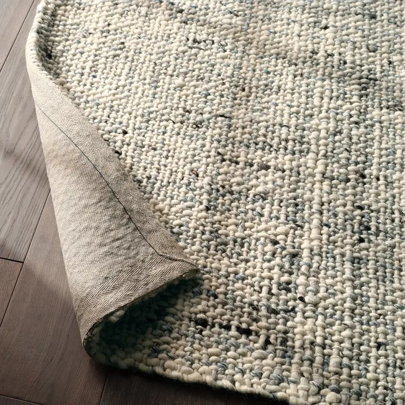 Casual Rugs & Solid Rugs Cambridge CMB05 Ivory - Beige & Medium Blue - Navy Hand Woven Rug