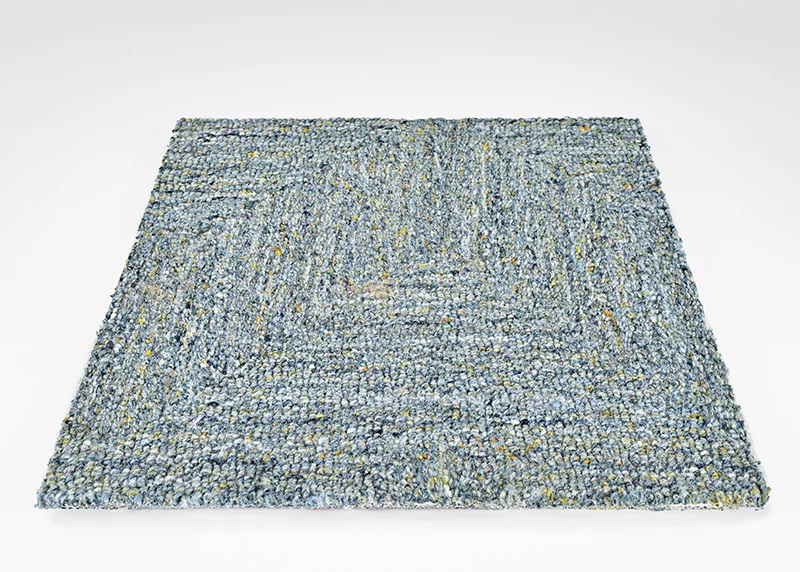 Custom Rugs, Runners & Rounds A-Mazing 3968/0004 Sky Medium Blue - Navy Machine Made Rug