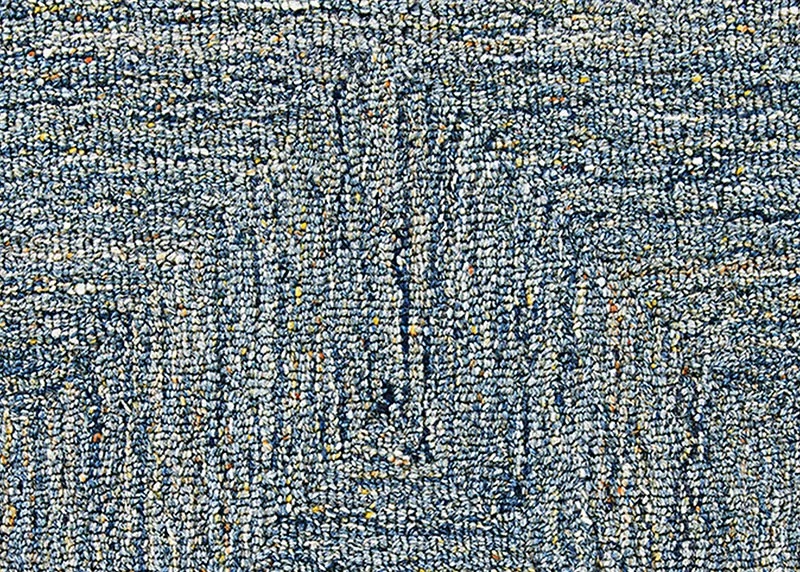 Custom Rugs, Runners & Rounds A-Mazing 3968/0004 Sky Medium Blue - Navy Machine Made Rug