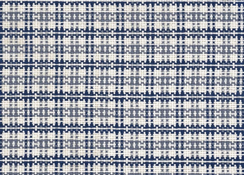 Custom Rugs, Runners & Rounds Arrowhead 2850/0001 Denim Medium Blue - Navy & Lt. Blue - Blue Machine Made Rug