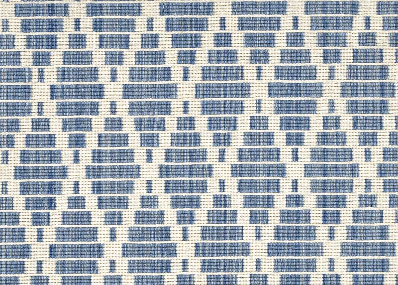 Custom Rugs, Runners & Rounds Artemis 8532/0004 Blue Medium Blue - Navy & Ivory - Beige Machine Made Rug