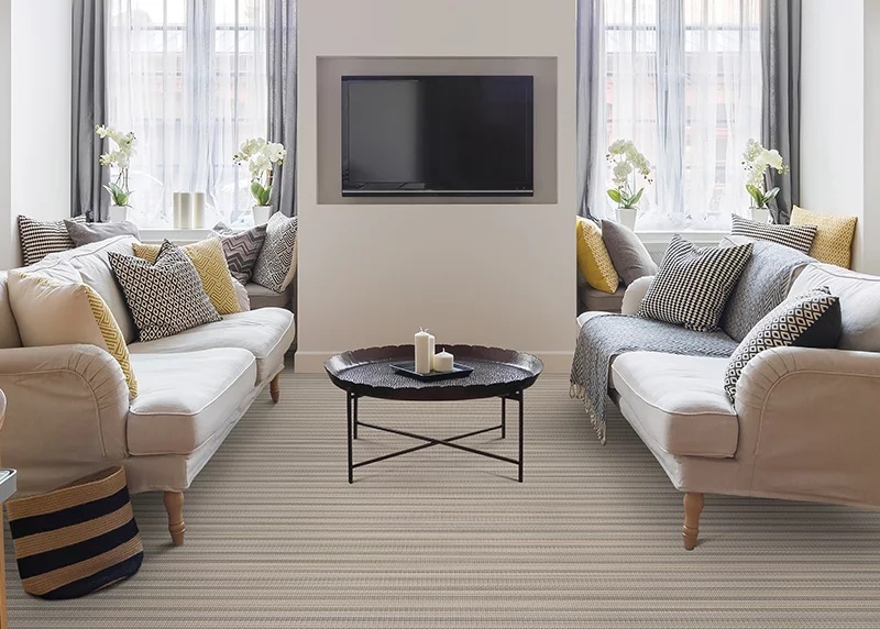 Custom Rugs, Runners & Rounds Aurora 7540/0002 Sand Lt. Brown - Chocolate & Ivory - Beige Machine Made Rug