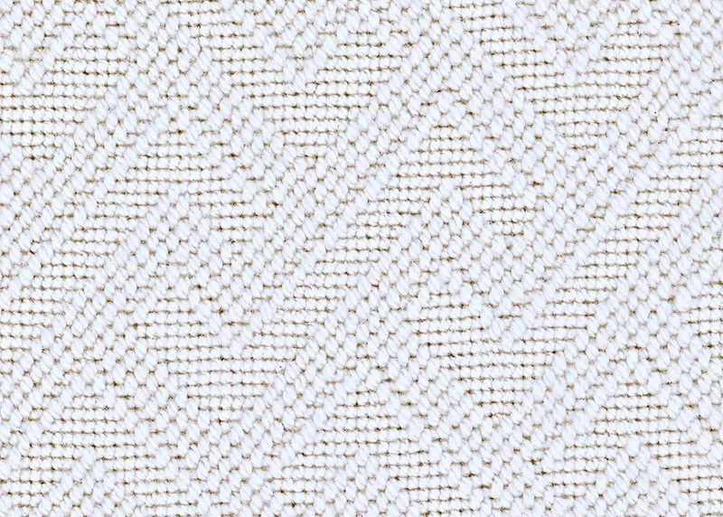 Custom Rugs, Runners & Rounds Wilton White Collection 6013/0002 Maze White Ivory - Beige Machine Made Rug