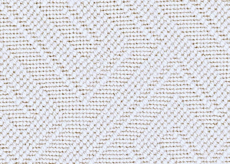 Custom Rugs, Runners & Rounds Wilton White Collection 6013/0005 Fret White Ivory - Beige Machine Made Rug