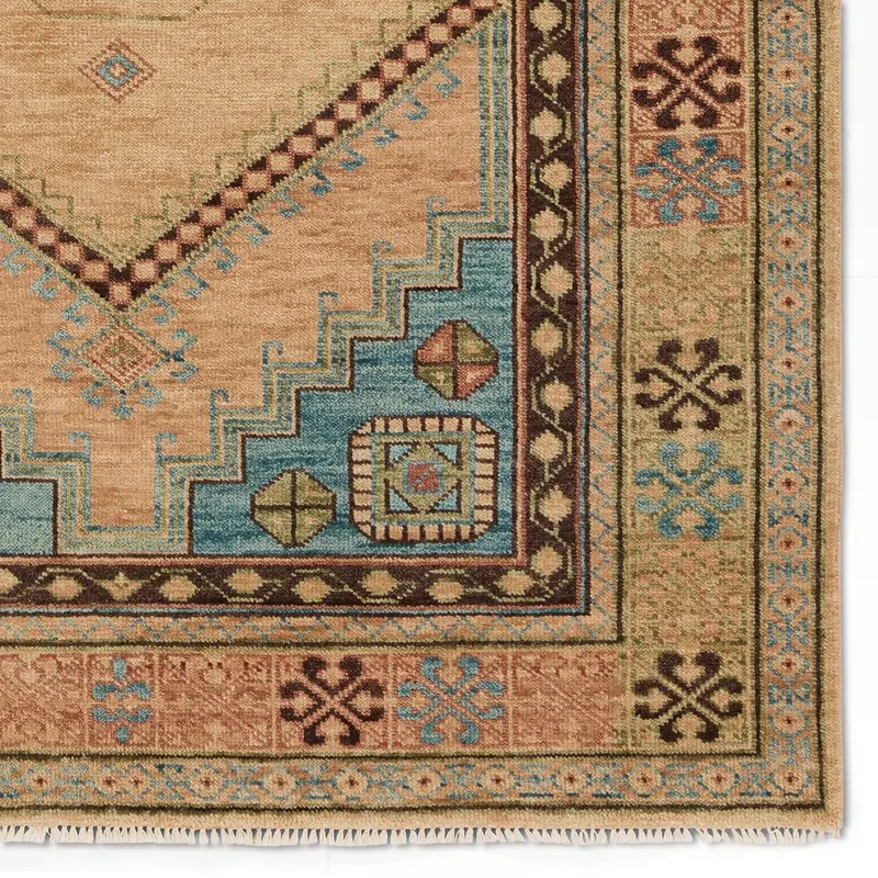 Traditional & Oriental Rugs Reza REZ02 Camel - Taupe Hand Knotted Rug