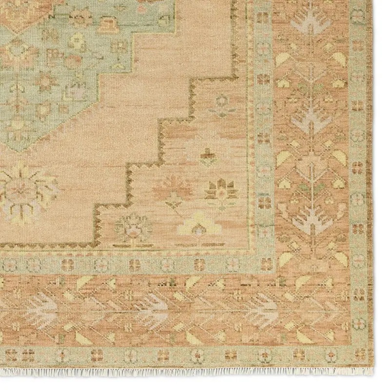 Traditional & Oriental Rugs Reza REZ01 Camel - Taupe & Ivory - Beige Hand Knotted Rug