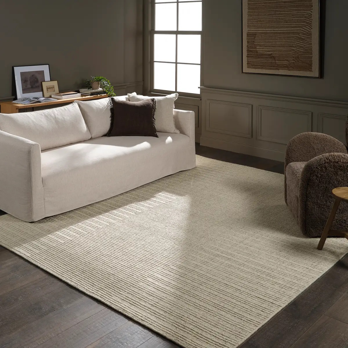 Casual Rugs & Solid Rugs Amity AMI06 Ivory - Beige Hand Woven Rug