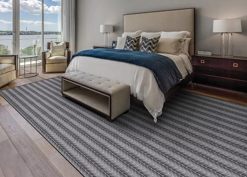 Custom Rugs, Runners & Rounds Caymus 6546/0002 Green Green Machine Made Rug