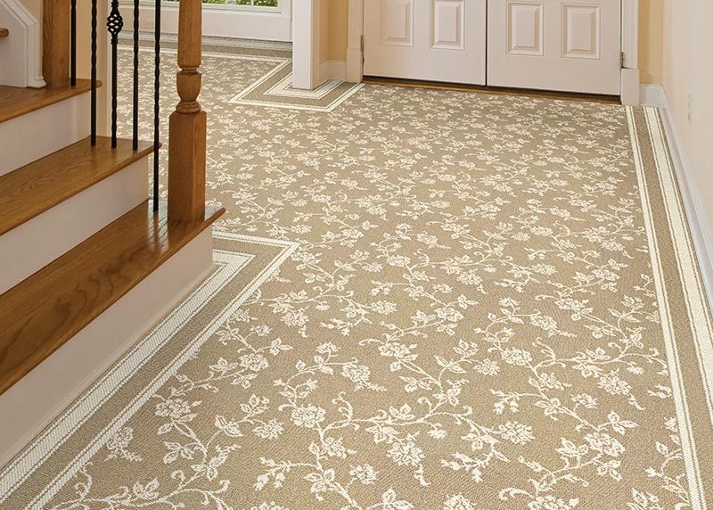 Custom Rugs, Runners & Rounds Coral Gables 6330/0001 Tobacco Lt. Brown - Chocolate & Ivory - Beige Machine Made Rug