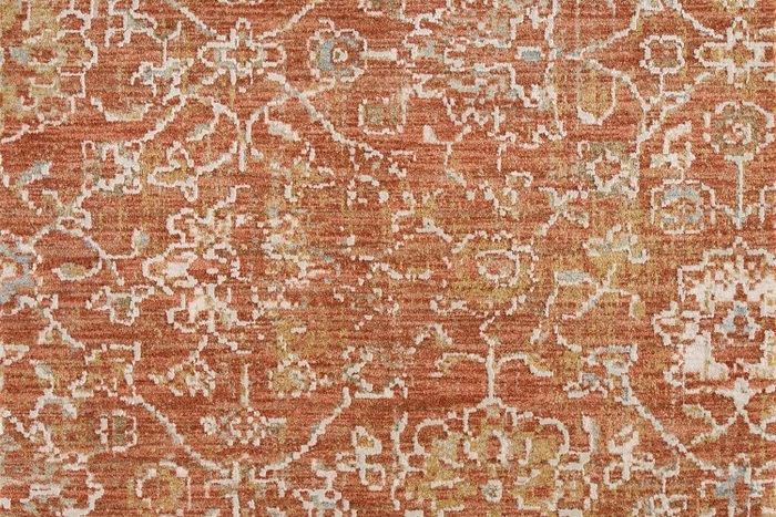 Custom Rugs, Runners & Rounds Infinite Tradition IFT57 Brick Red - Burgundy & Rust - Orange Machine Made Rug
