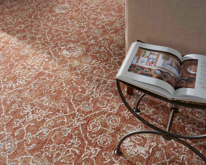 Custom Rugs, Runners & Rounds Infinite Tradition IFT57 Brick Red - Burgundy & Rust - Orange Machine Made Rug