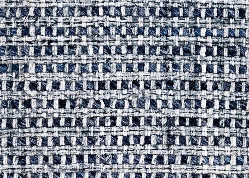 Custom Rugs, Runners & Rounds Cottage Weave 6002/0004 Mercury Medium Blue - Navy & Lt. Blue - Blue Machine Made Rug