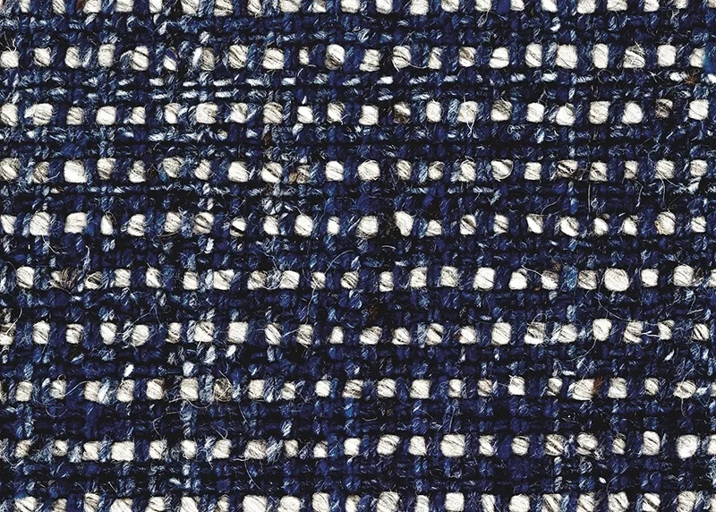 Custom Rugs, Runners & Rounds Cottage Weave 6002/0005 Lapis Medium Blue - Navy Machine Made Rug