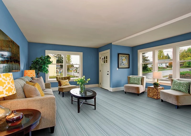 Custom Rugs, Runners & Rounds Daze of Color 6201/0001 Tidal Lagoon Lt. Blue - Blue & Lt. Green Machine Made Rug