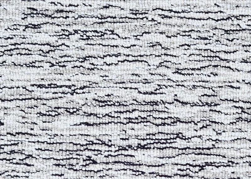 Custom Rugs, Runners & Rounds Dazzle 2259/0001 Ivory Ivory - Beige & Black - Charcoal Machine Made Rug