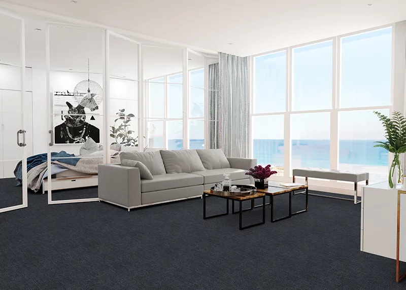 Casual Rugs & Solid Rugs Delray Beach 6155/0002 Aquamarine Lt.Green & Lt. Blue - Blue Machine Made Rug