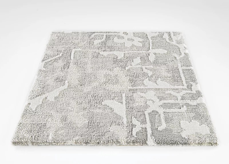 Custom Rugs, Runners & Rounds Haka CBH0/0001 Night Sky Lt. Grey - Grey & Ivory - Beige Machine Made Rug