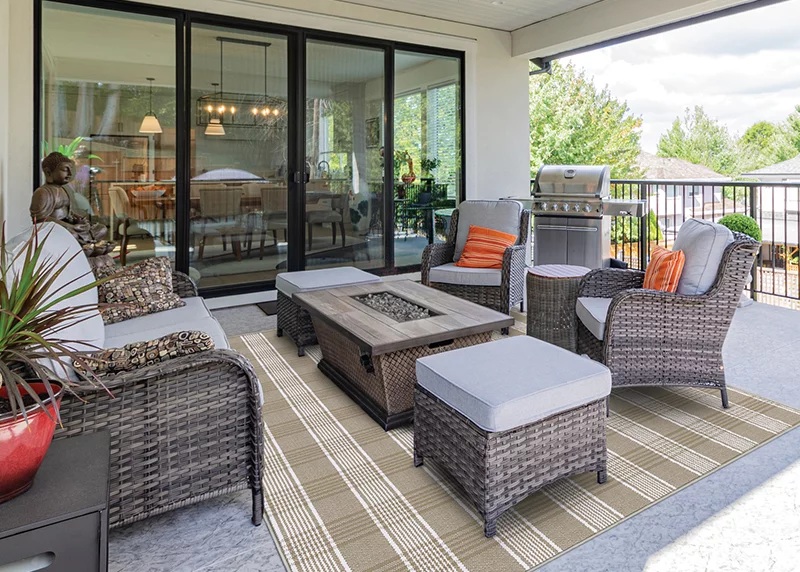 Custom Rugs, Runners & Rounds Harbor Island  CBY1/0001 - 0005 Multiple Colors Available Multi Flat weave Rug