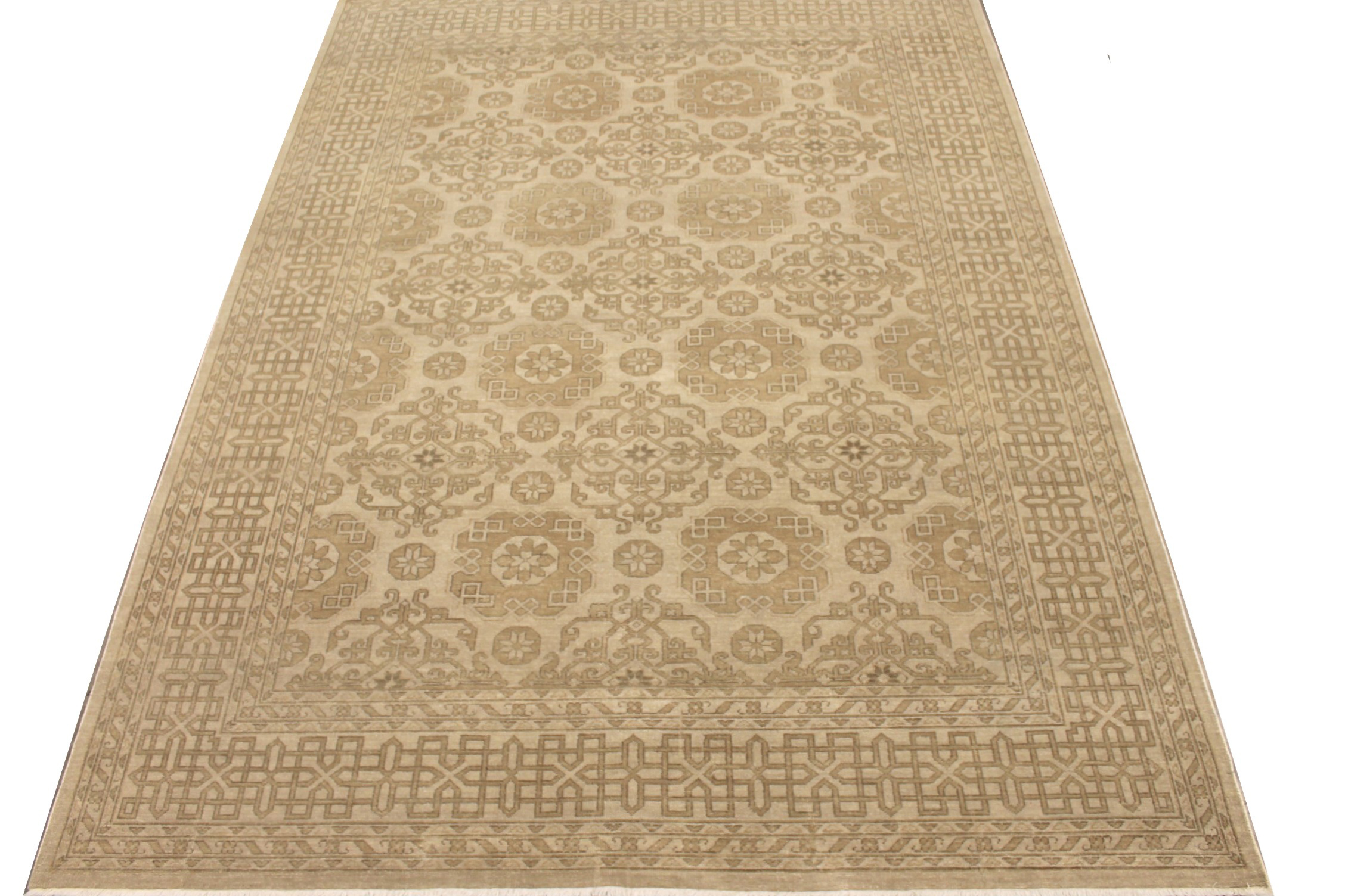 Traditional & Oriental Rugs Khotan Oxidized 29512 Ivory - Beige Hand Knotted Rug